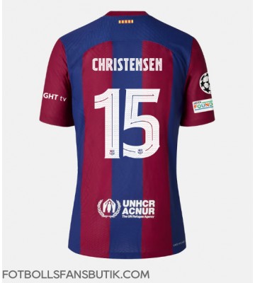 Barcelona Andreas Christensen #15 Replika Hemmatröja 2023-24 Kortärmad